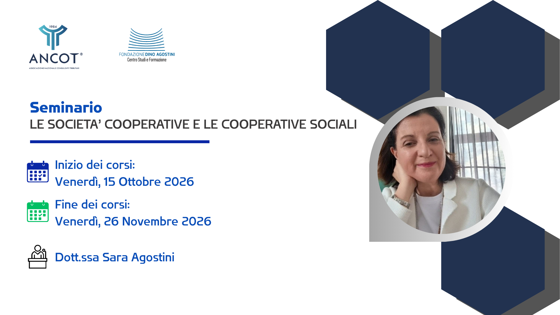 Seminario: LE SOCIETA’ COOPERATIVE E LE COOPERATIVE SOCIALI